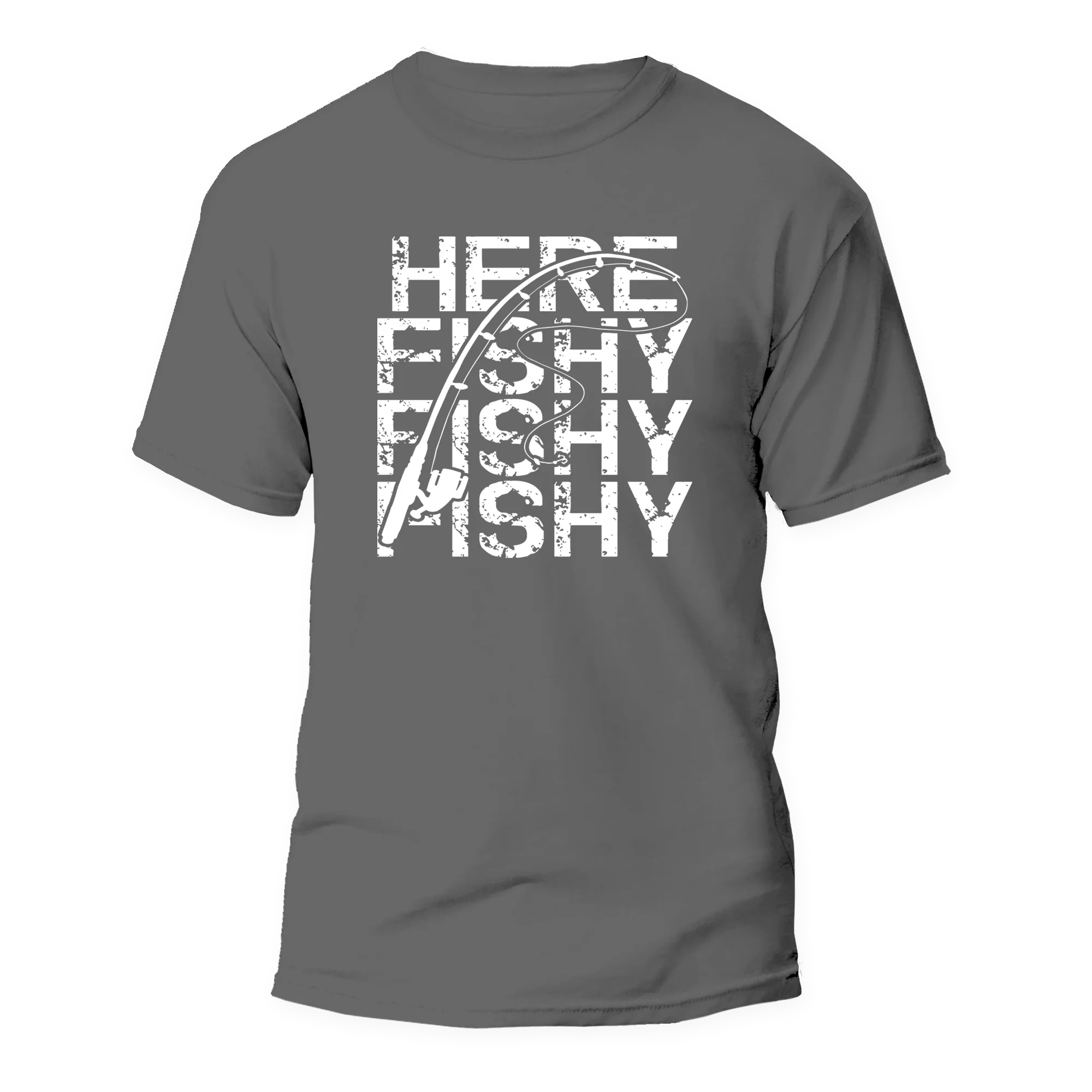 Outdoorzees Here Fishy Fishy Man T-Shirt - Image 3