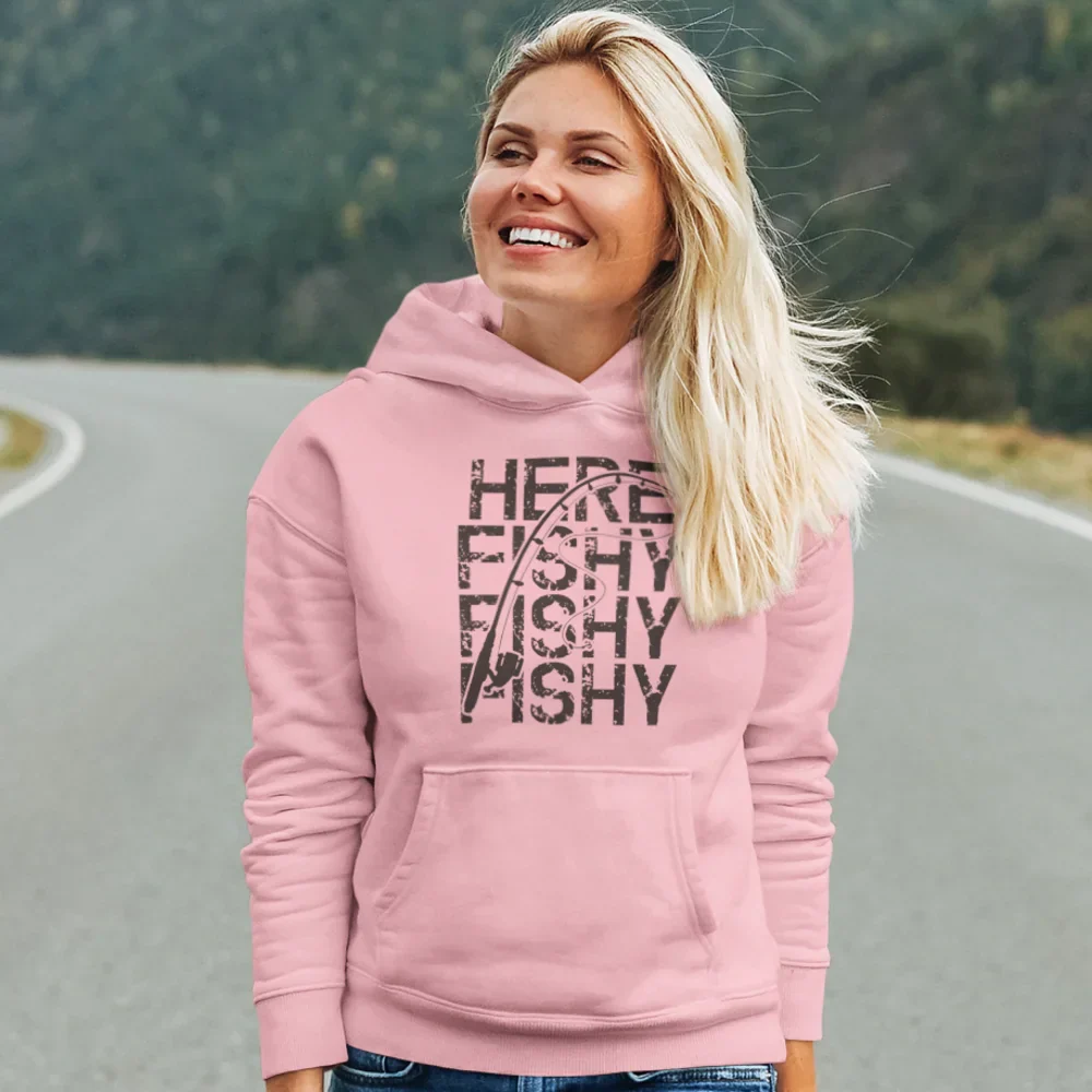 Outdoorzees Here Fishy Fishy Unisex Hoodie - Image 6