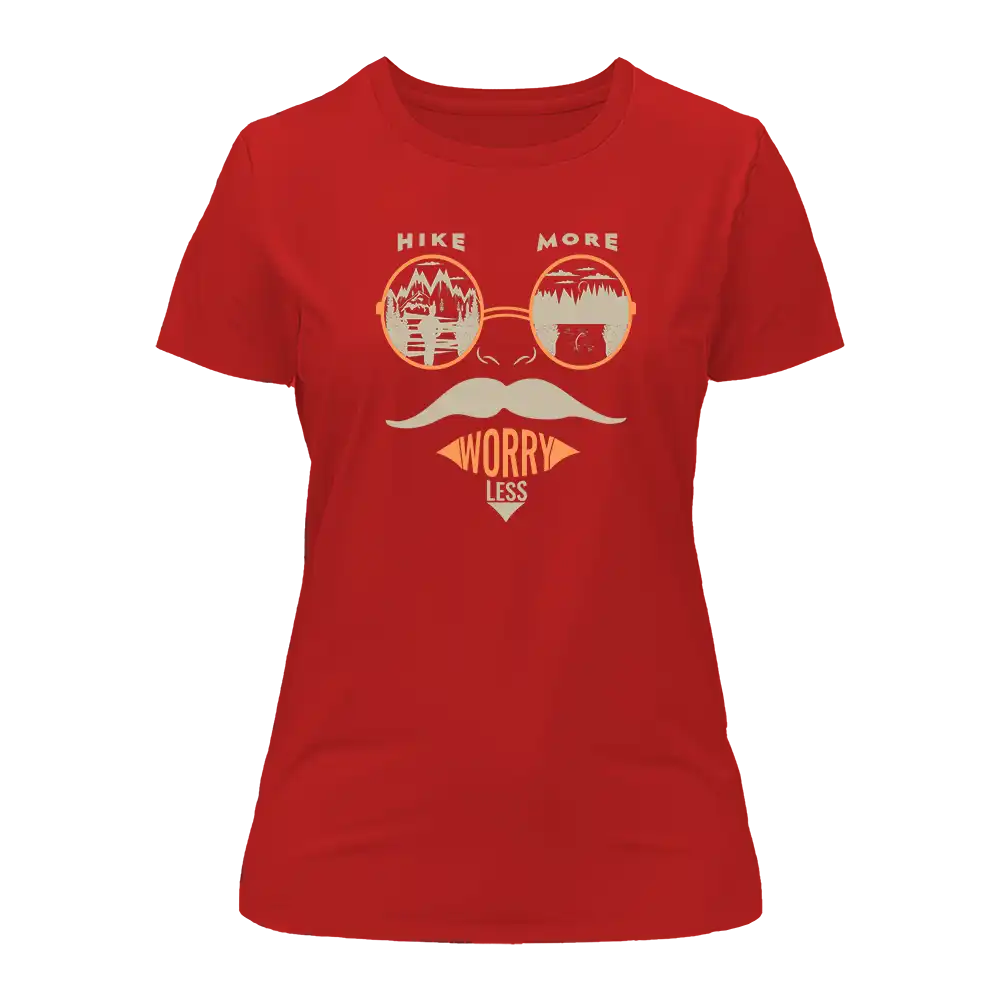 Outdoorzees Hike More Worry Less T-Shirt for Women - Image 3