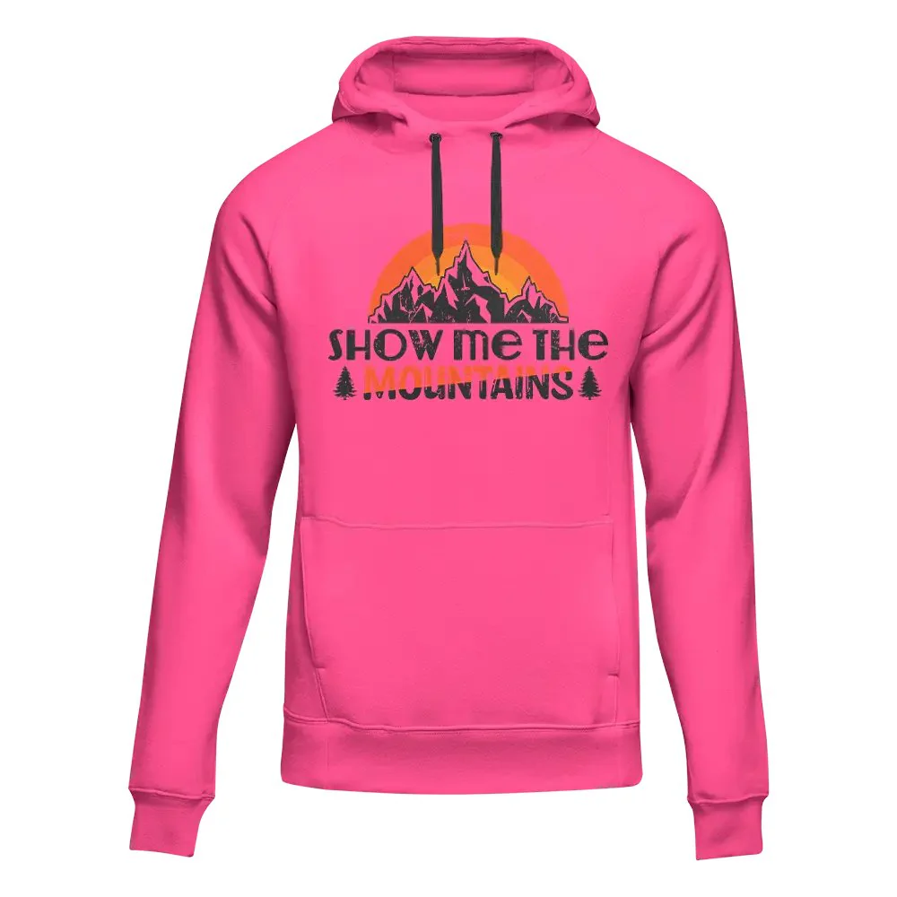 Outdoorzees Hiking Show Me To The Mountains Adult Fleece Hoodie - Image 4