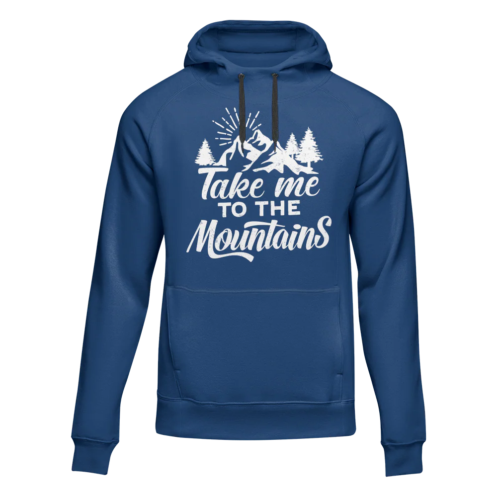 Outdoorzees Hiking Take Me To The Mountains Adult Fleece Hoodie - Image 2