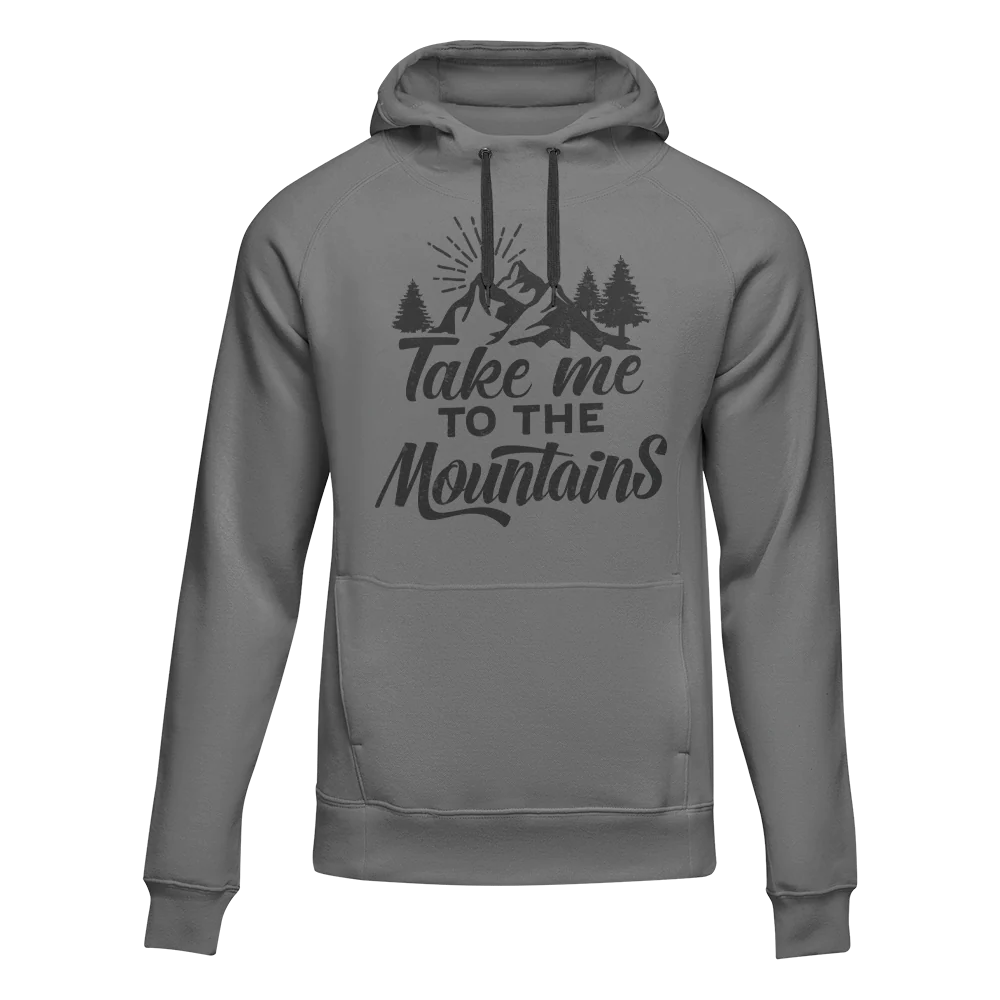 Outdoorzees Hiking Take Me To The Mountains Adult Fleece Hoodie - Image 3