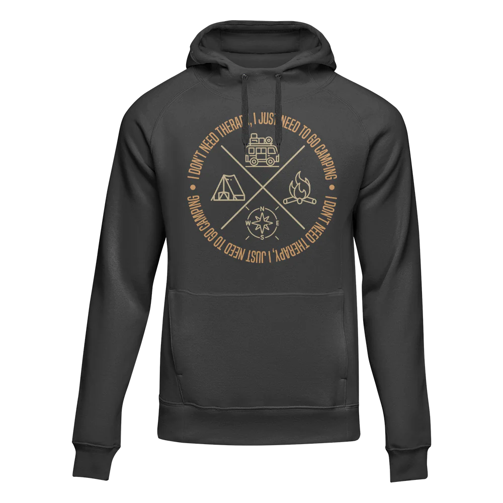 Outdoorzees I Don't Need Therapy Adult Fleece Hoodie