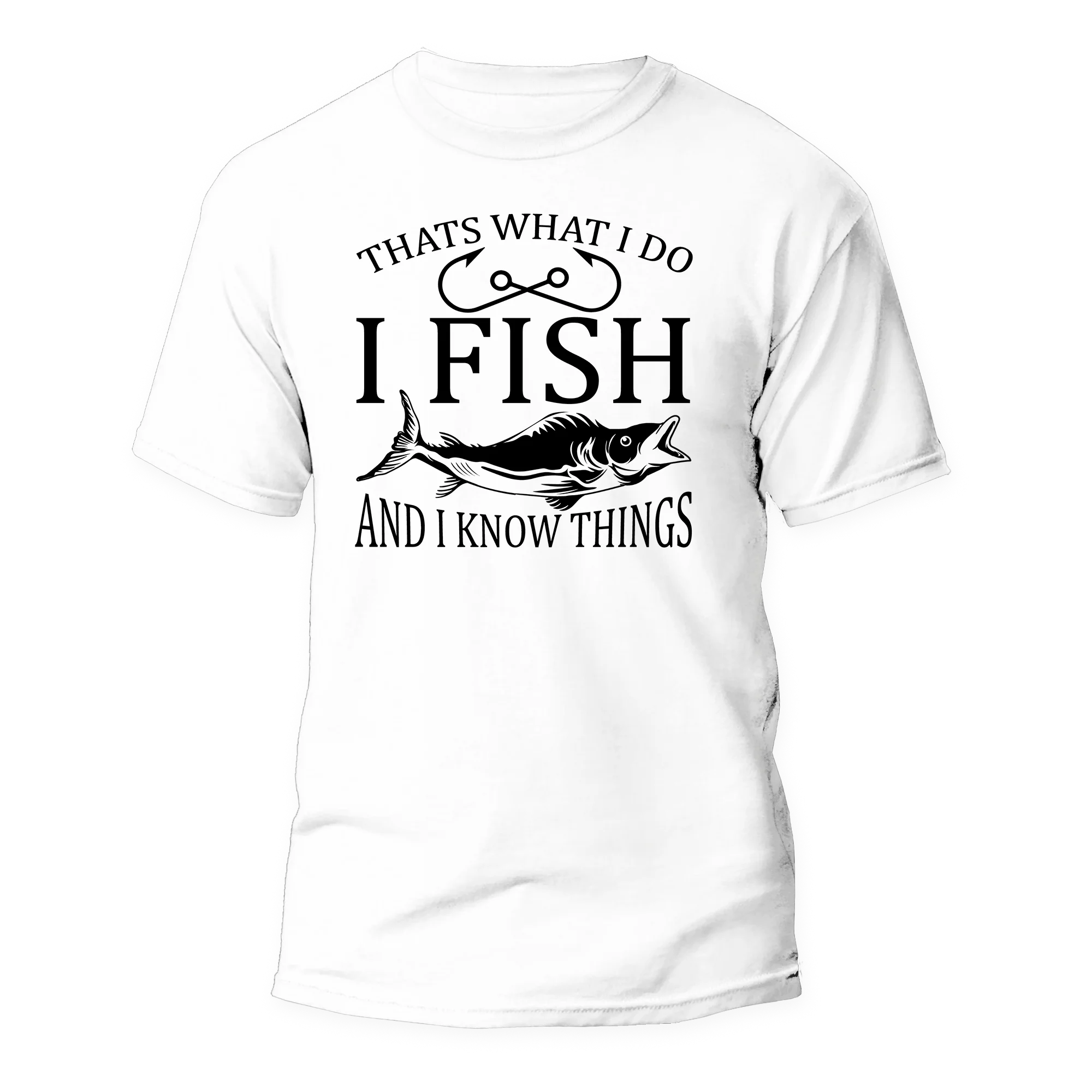 Outdoorzees I Fish And Know Things Man T-Shirt
