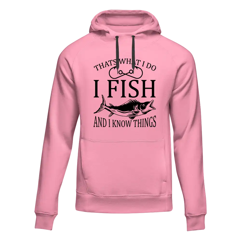 Outdoorzees I Fish And Know Things Unisex Hoodie - Image 4