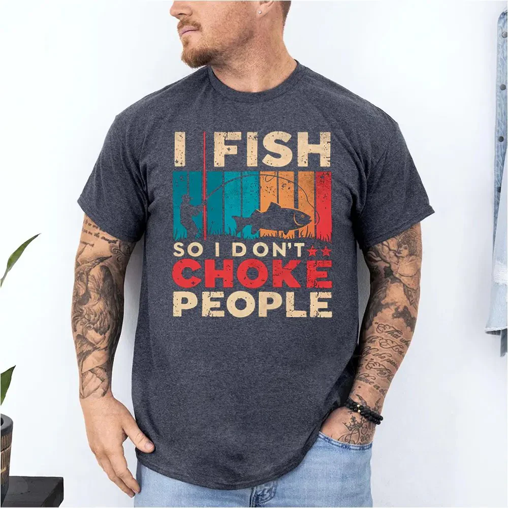 Outdoorzees I Fish So I Don't Choke People Shirt - Image 5