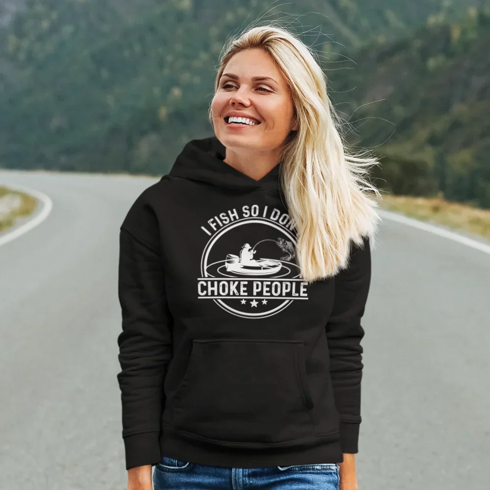 Outdoorzees I Fish So I Don't Choke People v2 Unisex Hoodie - Image 7