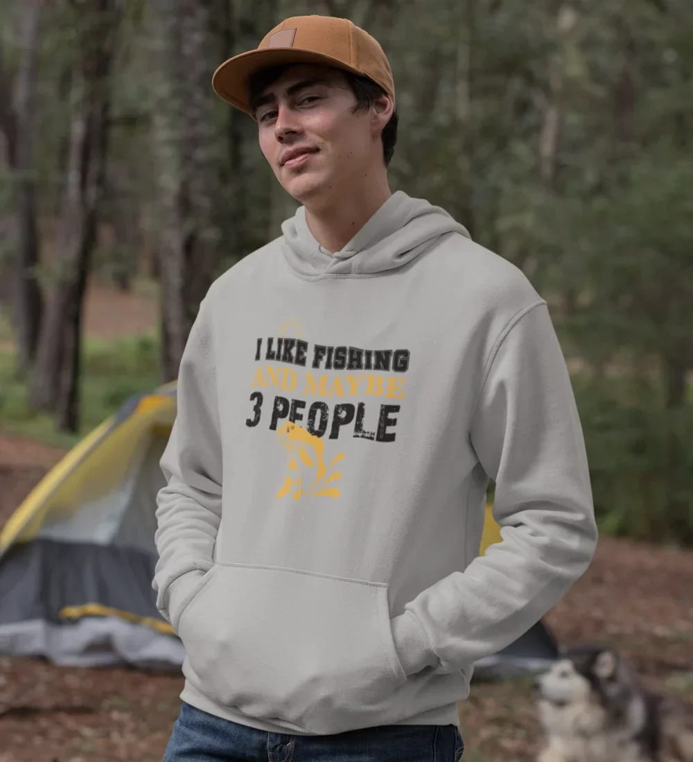 Outdoorzees I Like Fishing And Maybe Like 3 People Unisex Hoodie - Image 6