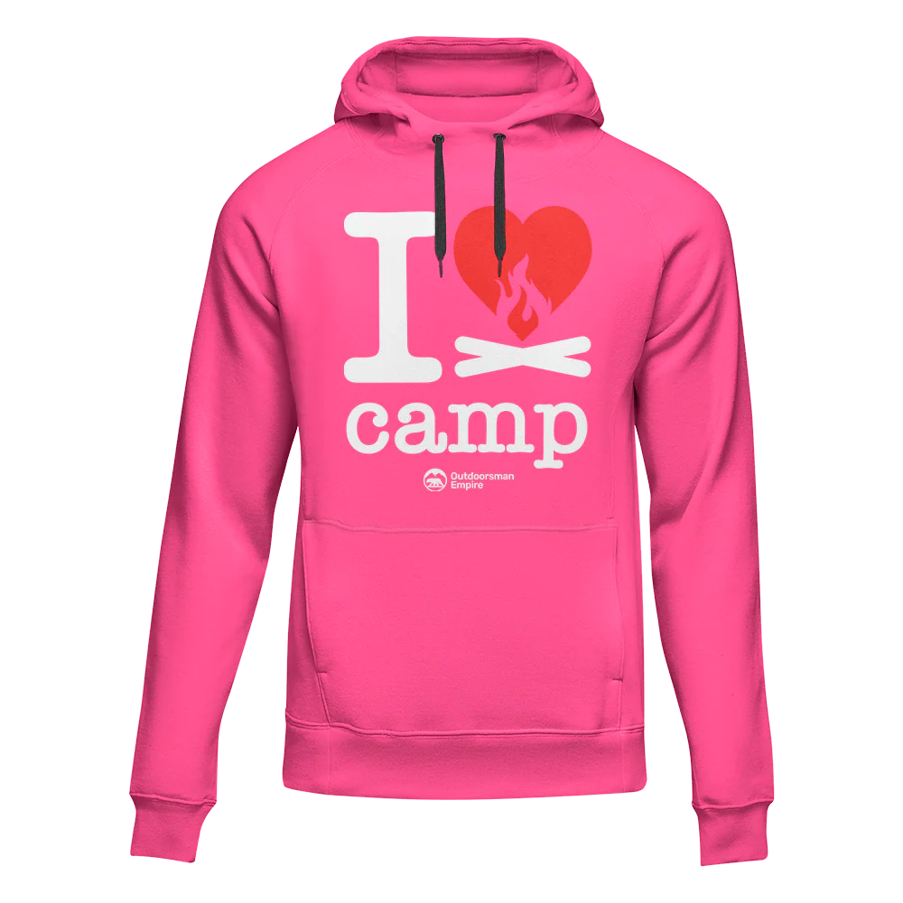 Outdoorzees I Love Camp Adult Fleece Hoodie - Image 2