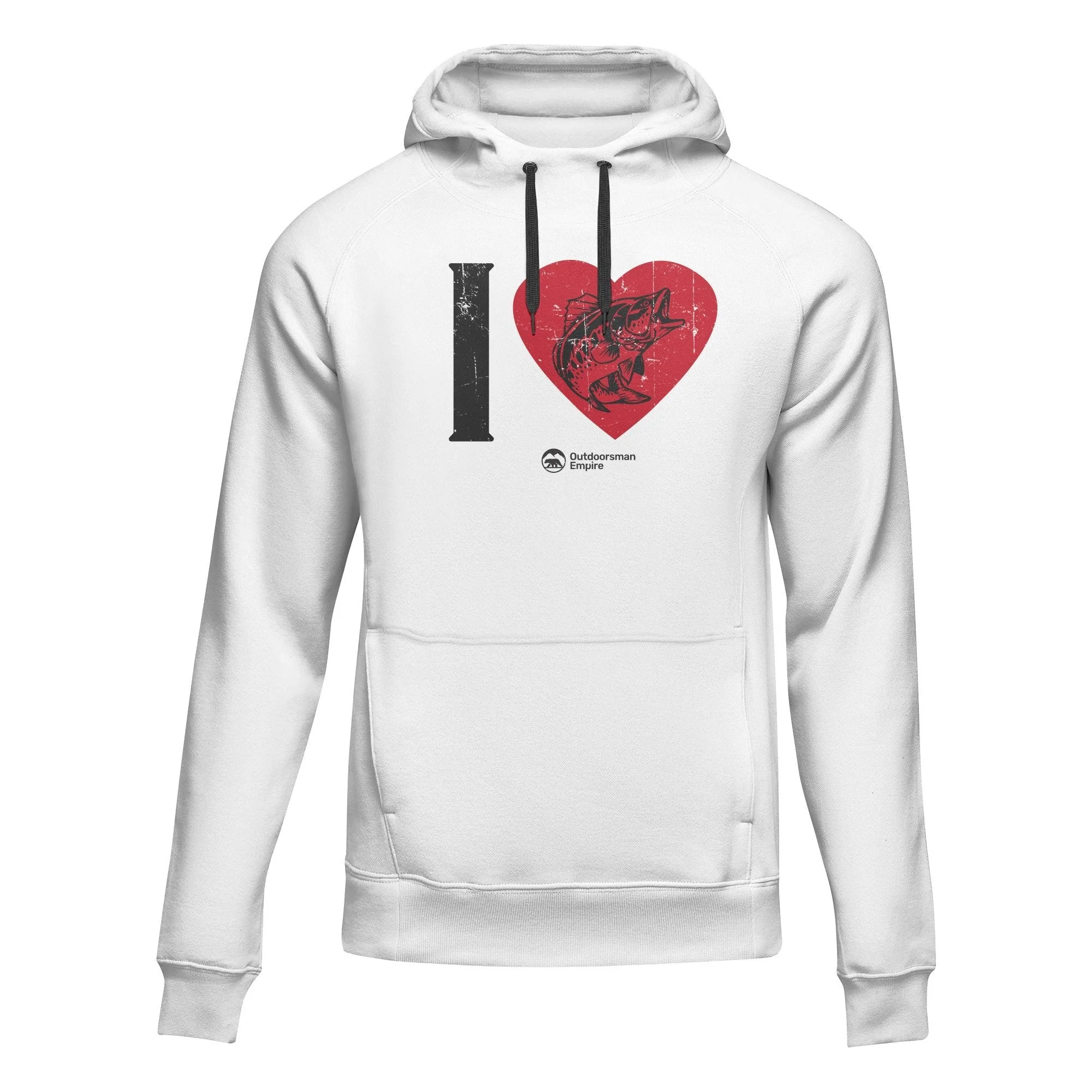 Outdoorzees I love Fishing' Adult Fleece Hoodie - Image 3