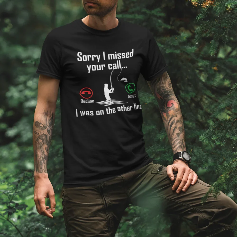 Outdoorzees I Was On Another Line v2 Man T-Shirt - Image 4