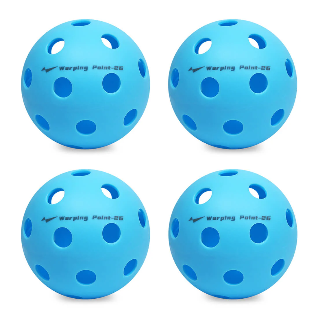 Warping Point Indoor Practice Pickleballs - Blue - Image 2