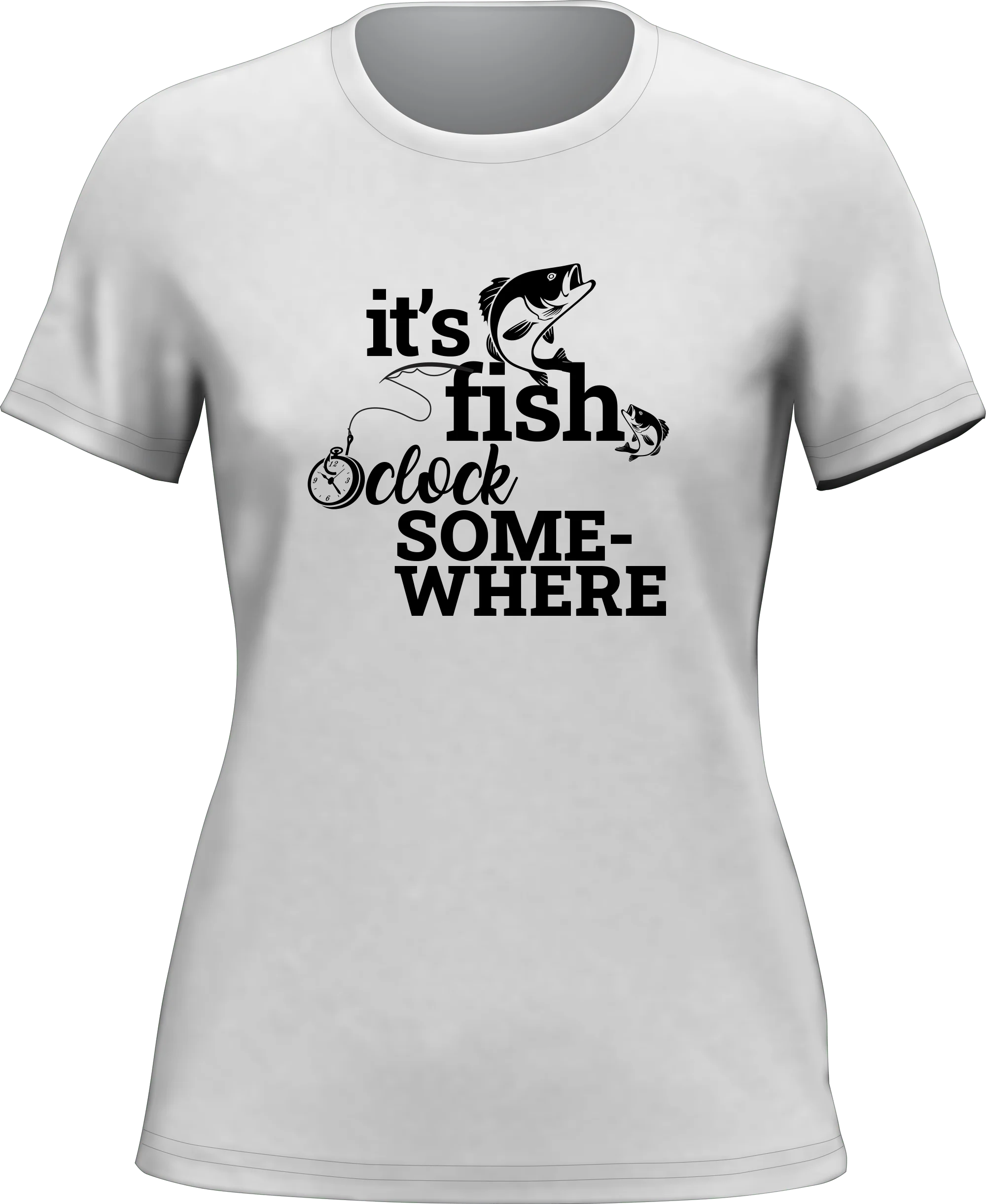 Outdoorzees Its Fishing O'clock T-Shirt for Women - Image 2