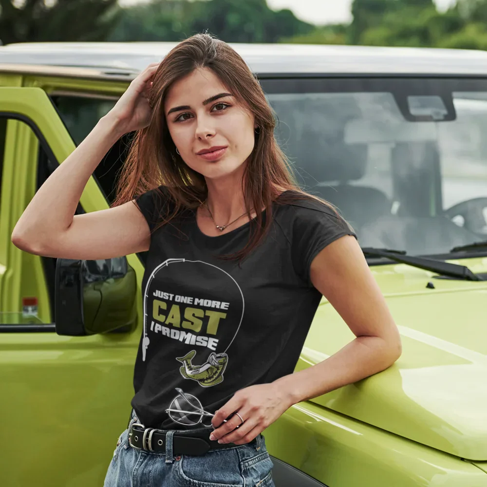 Outdoorzees Just One More Cast T-Shirt for Women - Image 5