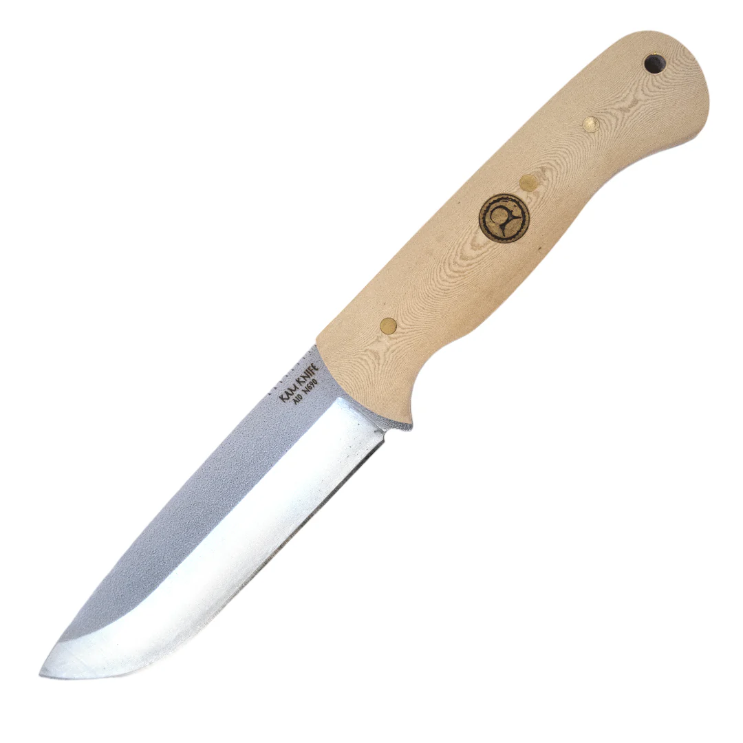 Kam Knife - A10 - White Handle - Fixed Blade - Image 2