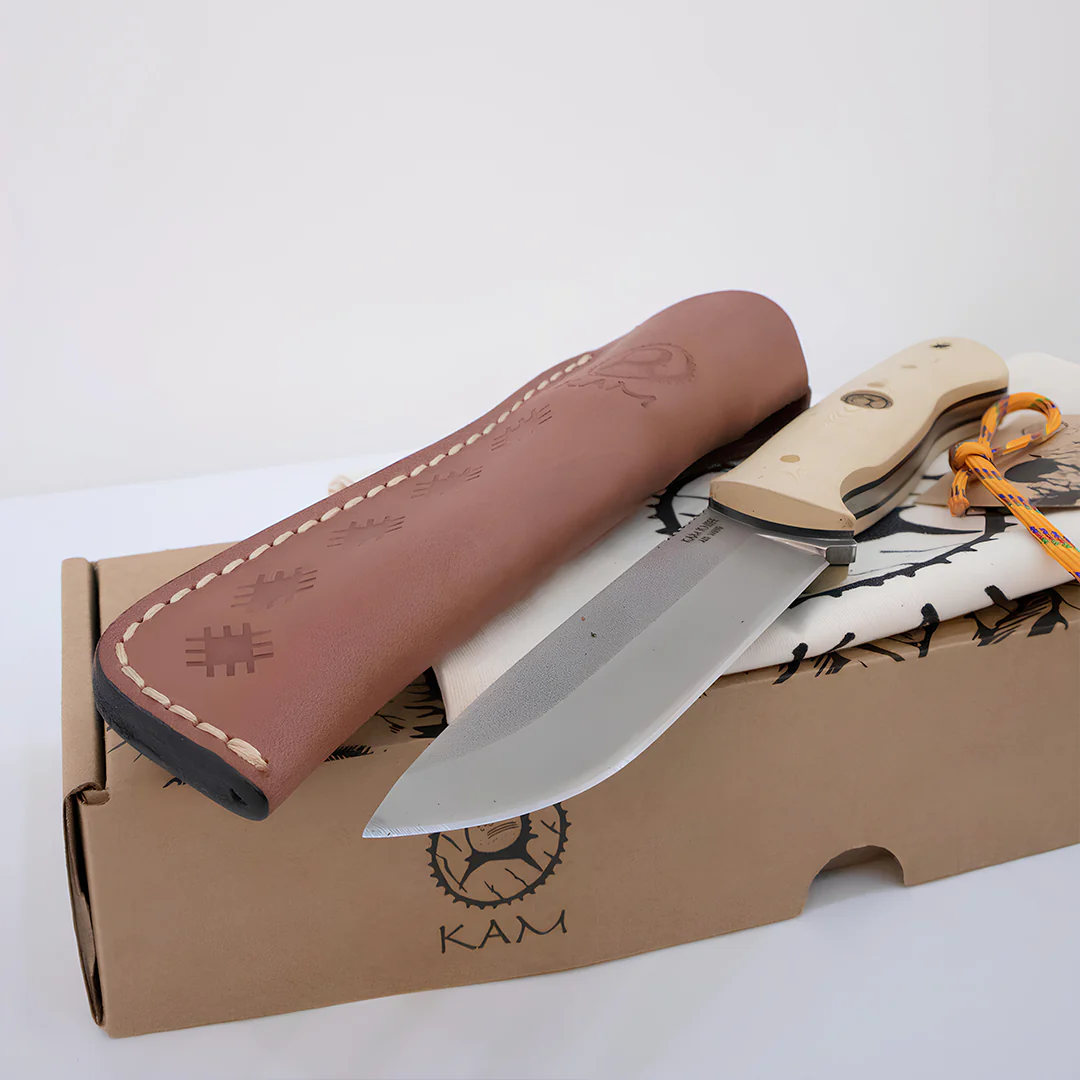 Kam Knife - A10 - White Handle - Fixed Blade - Image 9