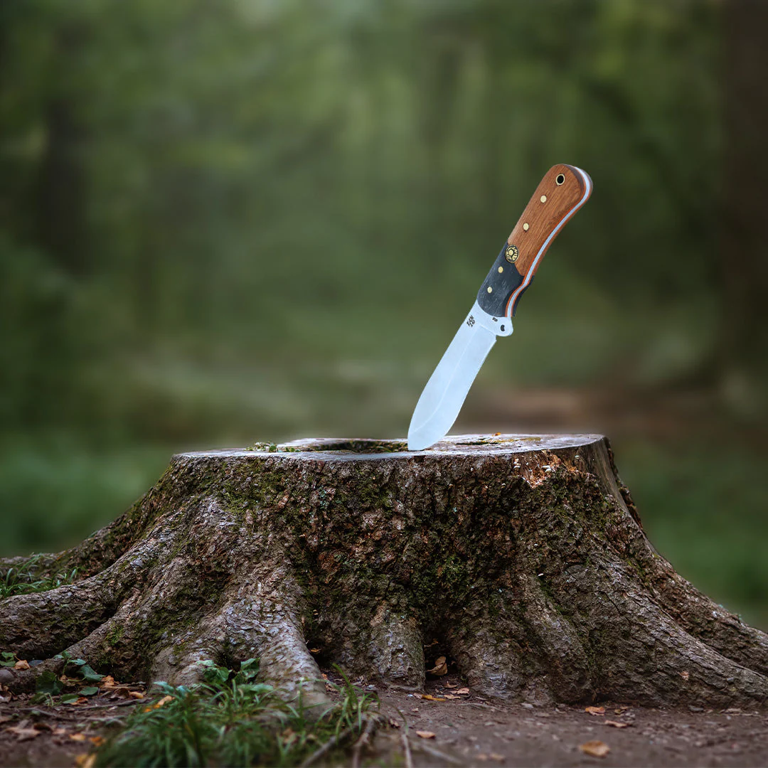 Kam Knife - A40 - Maun Wood Black and Brown Handle - Fixed Blade - Image 2