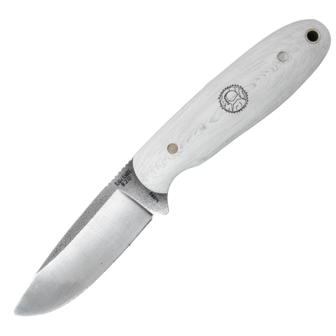 Kam Knife - B20 - White Handle - Fixed Blade