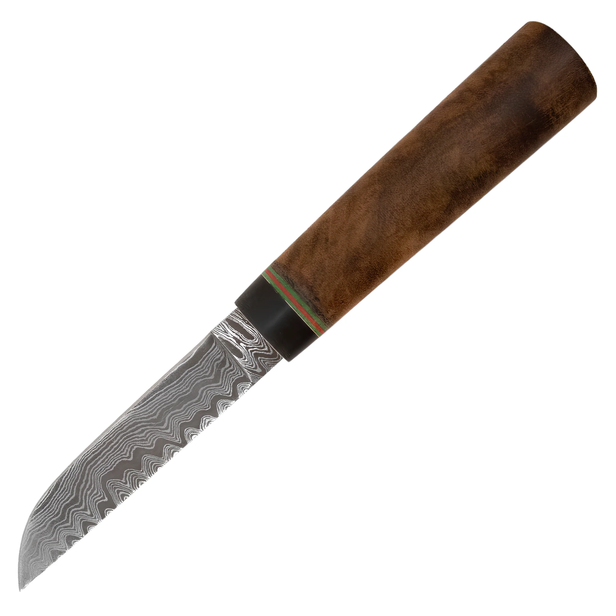 Kam Knife - P10 - Maun Wood G Micarta Handle - Fixed Blade Flat - Image 3