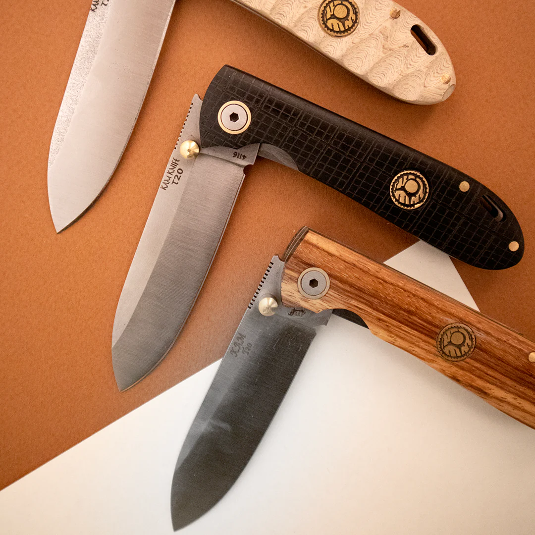 Kam Knife - T20 - Zebrano Handle - Pocket Knife - Image 2