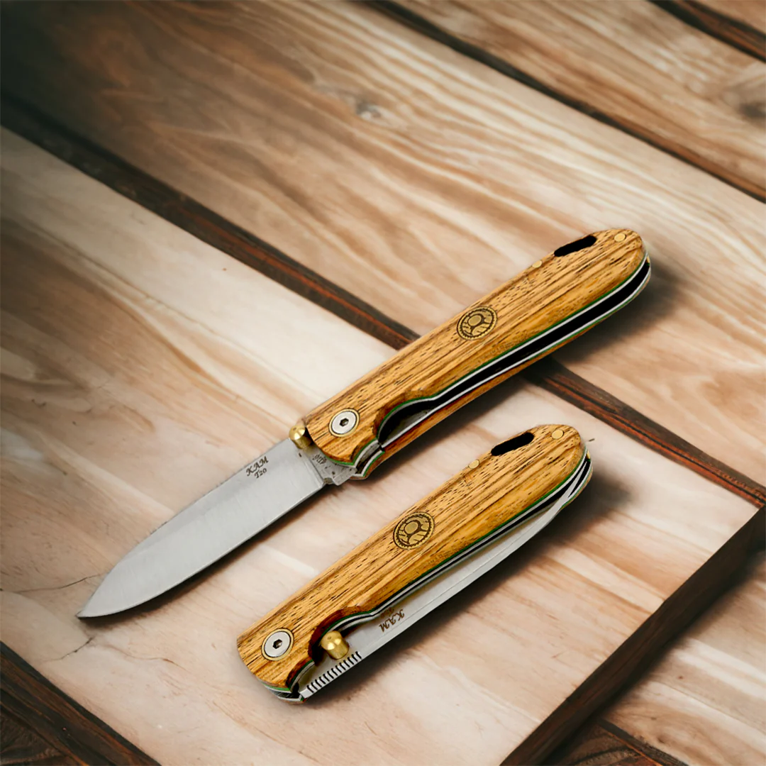 Kam Knife - T20 - Zebrano Handle - Pocket Knife - Image 4