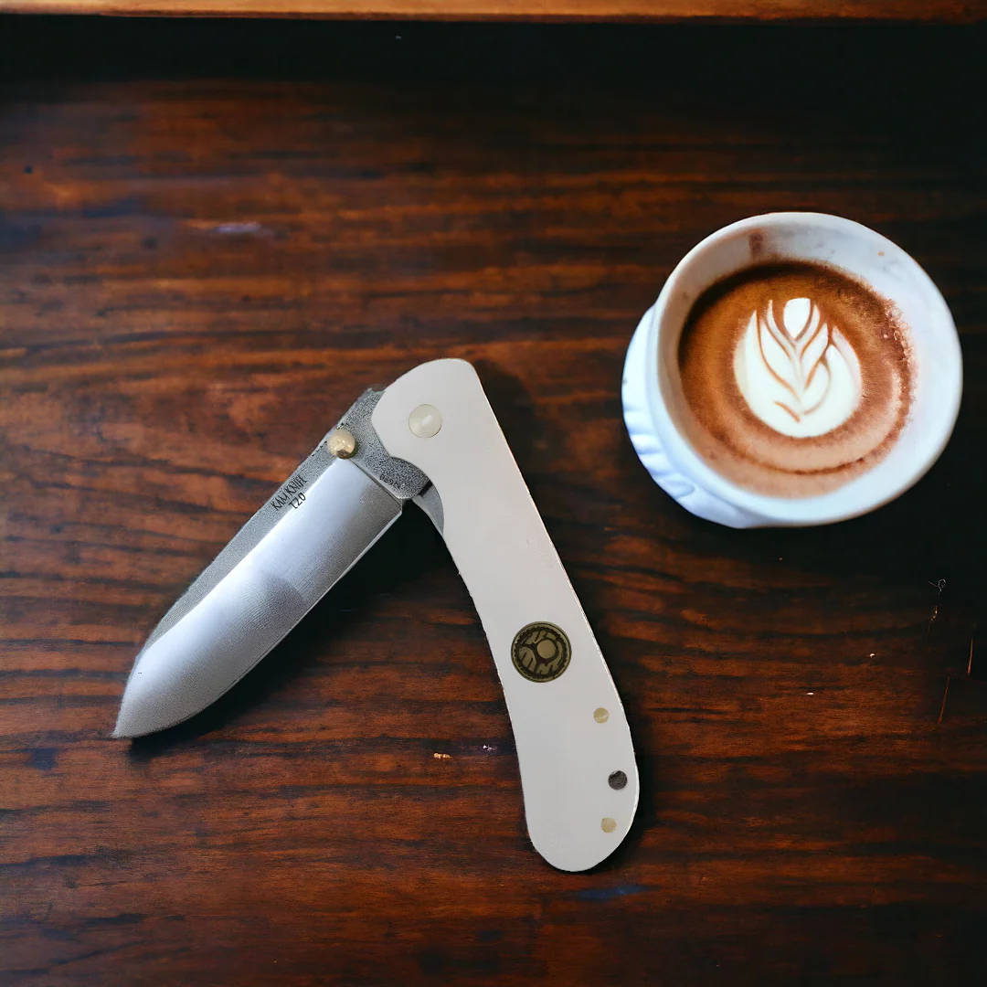 Kam Knife - T20 - White Handle - Pocket Knife - Image 8