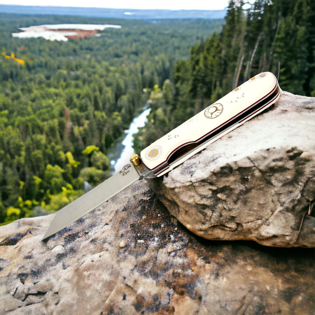Kam Knife – T30 - Katsu White Handle - Pocket Knife - Image 5