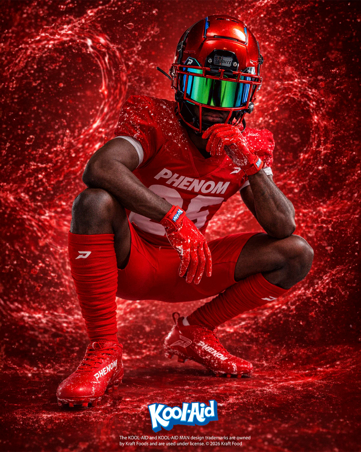 Phenom Elite Kool-Aid 'Cherry' Football Cleats - Quantum Speed by Phenom Elite - Image 9