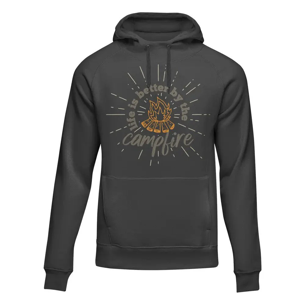 Outdoorzees Life Is Better Campfire Adult Fleece Hoodie - Image 2