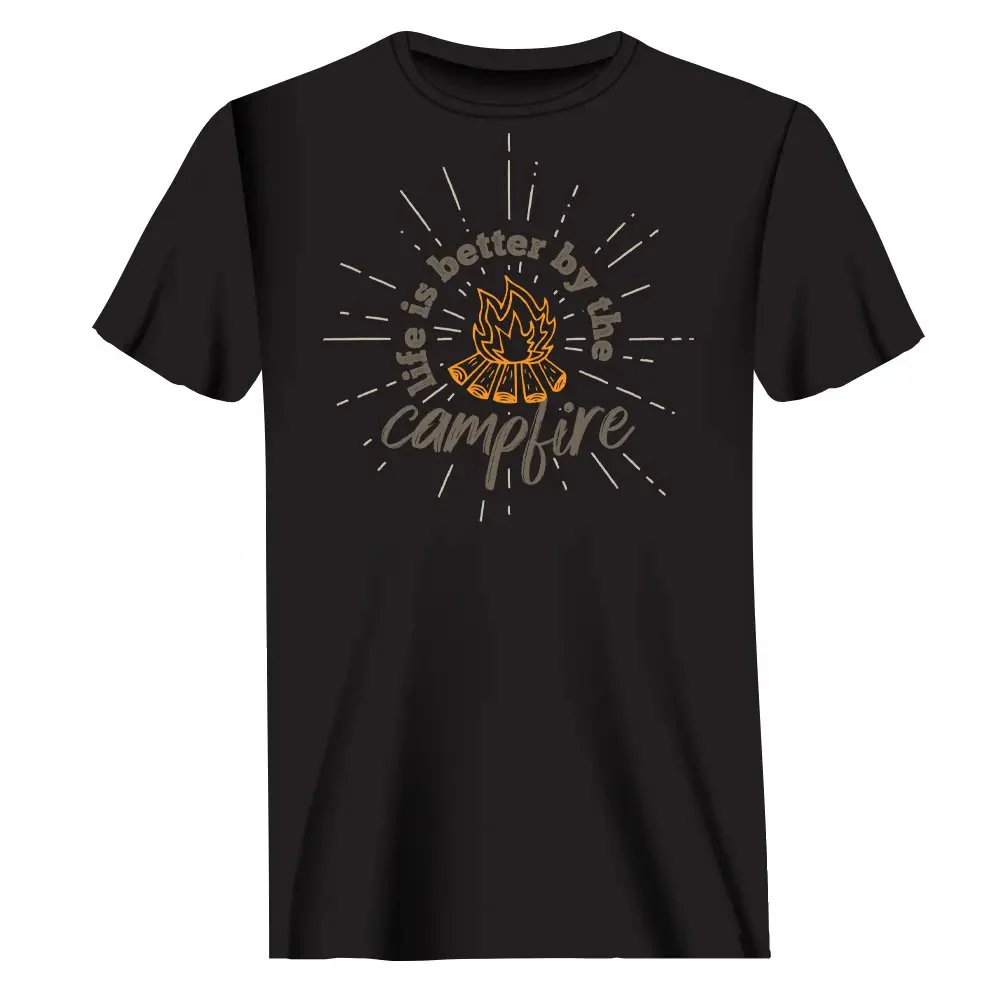 Outdoorzees Life Is Better Campfire T-Shirt for Men - Image 2