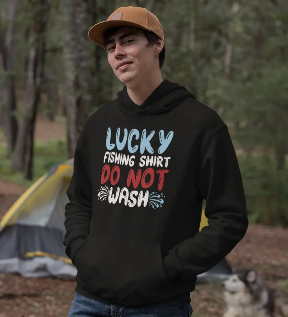Outdoorzees Lucky Fishing Shirt Unisex Hoodie - Image 4