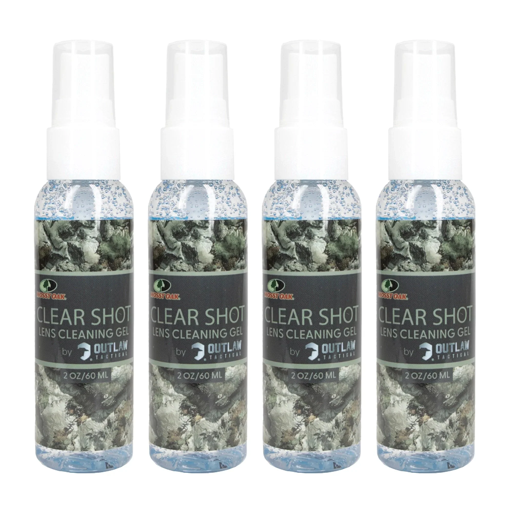 OutLaw Eyewear Mossy Oak ClearShot 2 Oz. Lens Cleaner Spray - 4 Pack