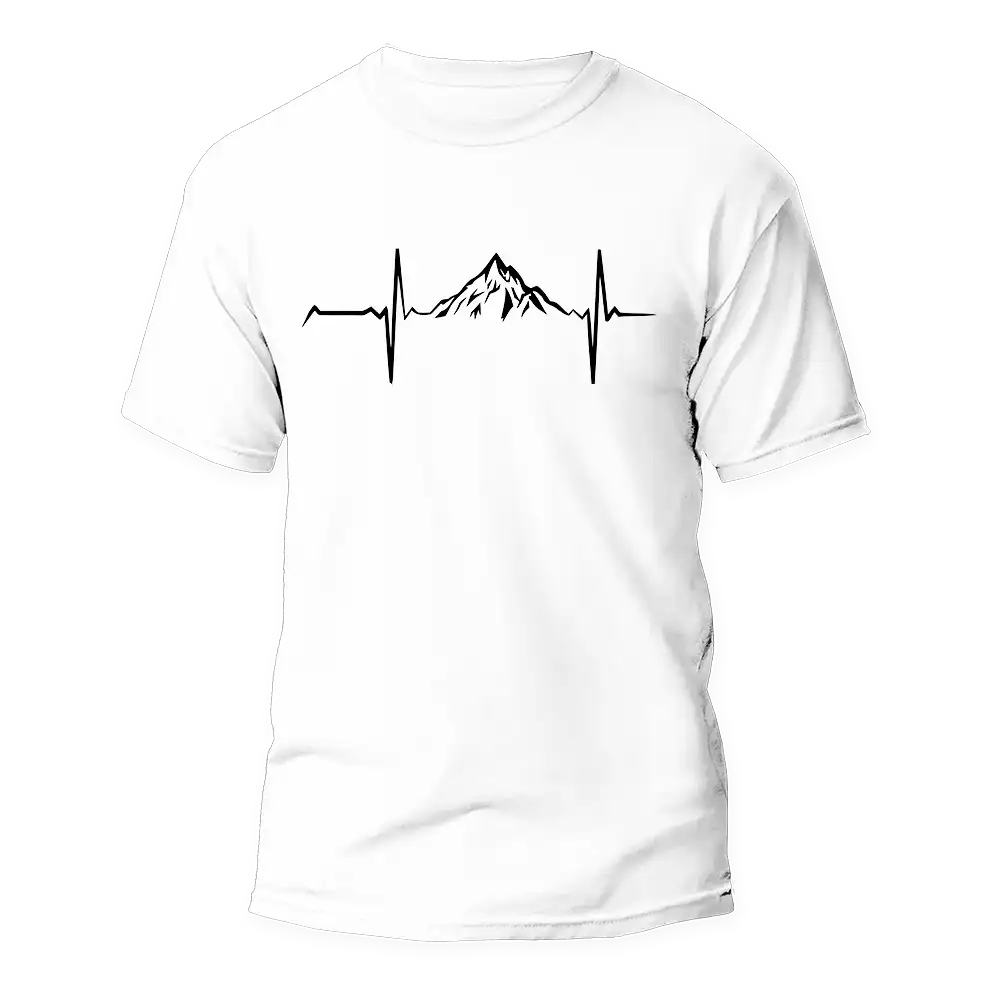 Outdoorzees Mountain Hiking Heartbeat Unisex T-Shirt