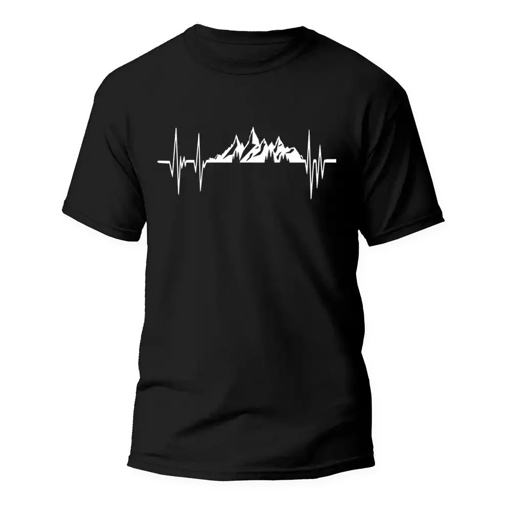 Outdoorzees Mountains Heartbeats Unisex T-Shirt - Image 4