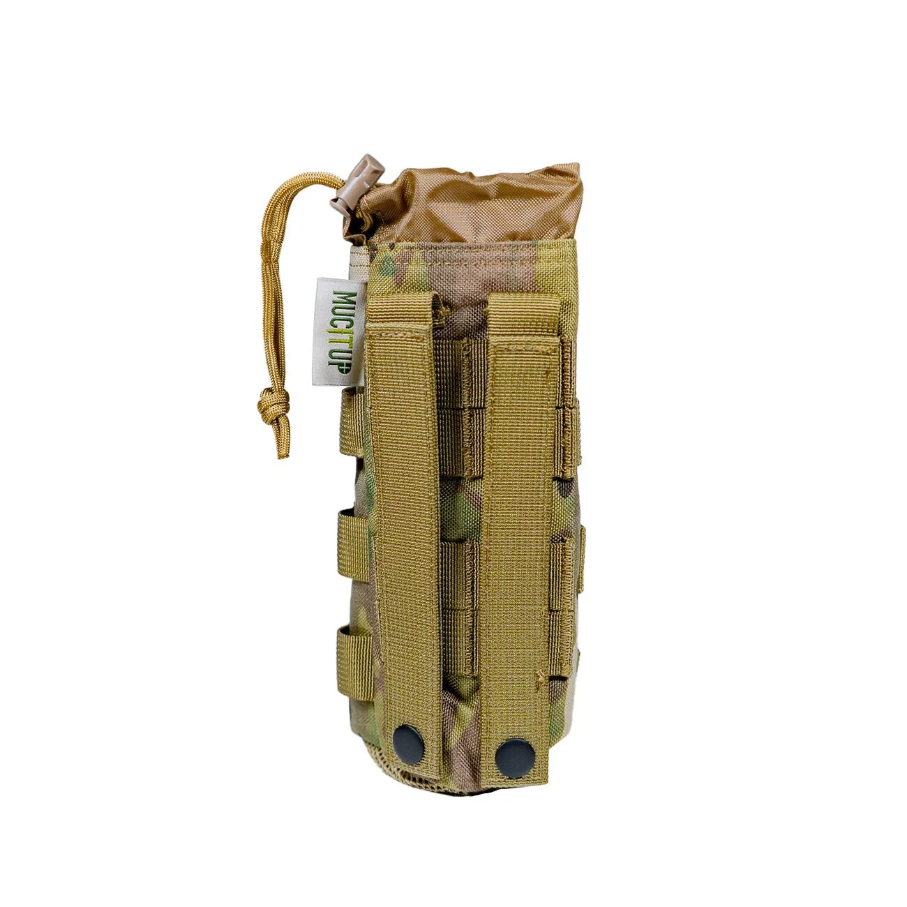 MUCITUP MUCTAC MOLLE Water Bottle Holder 500D Nylon Pouch – Black, Camo, Khaki - Image 4