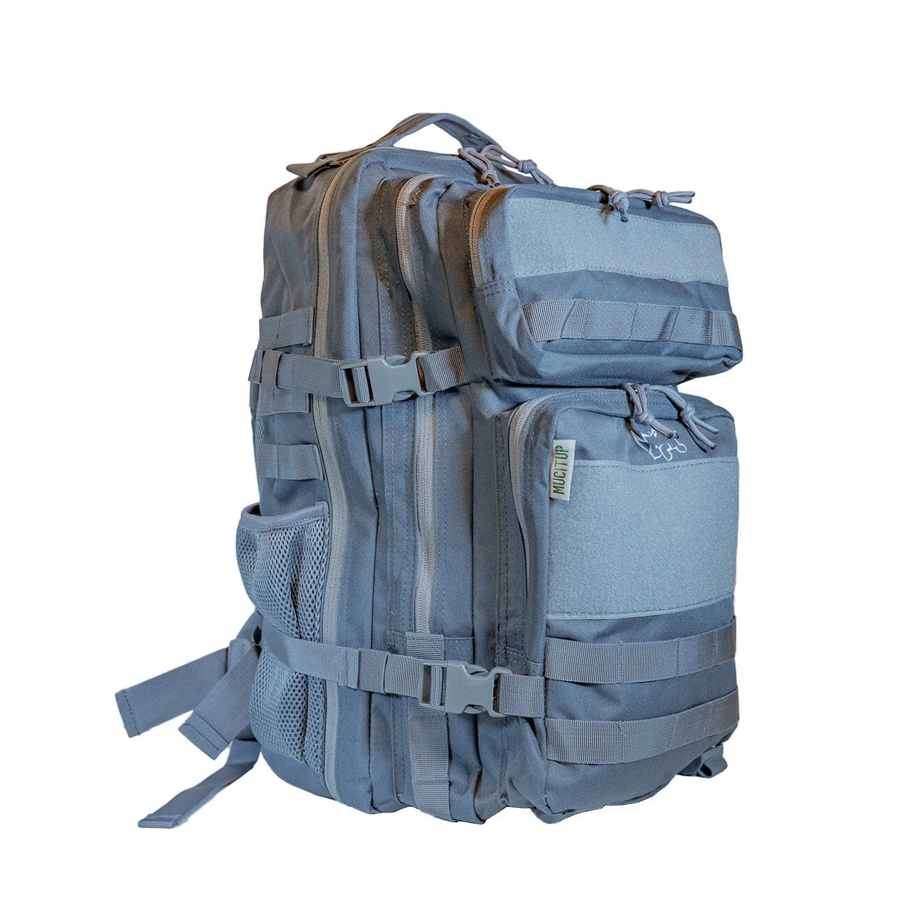 MUCITUP Rhino MUCPAC Tactical Backpack 500D Nylon MOLLE EDC - Grey, Black, & MCBK - Image 9