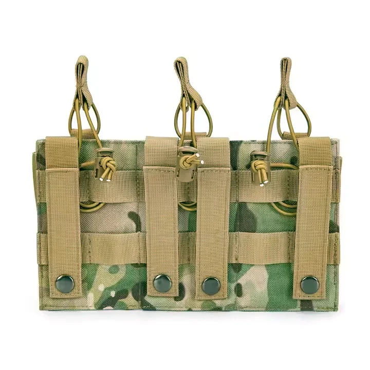 MUCITUP MUCTAC Kangaroo Triple Mag Pouch – 1000D Nylon, Holds 3 - 5.56 & 3 - 9mm Mags – MC - Image 3