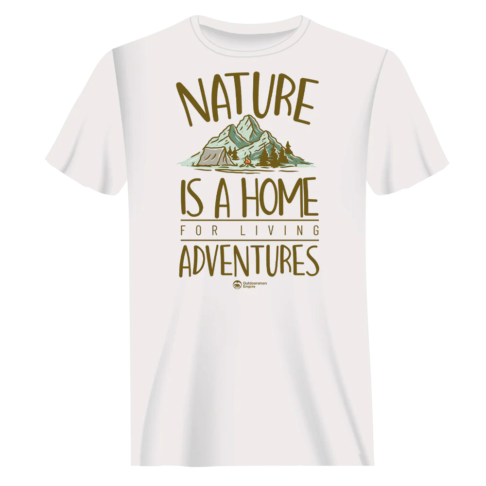 Outdoorzees Nature Is A Home T-Shirt for Men - Image 2