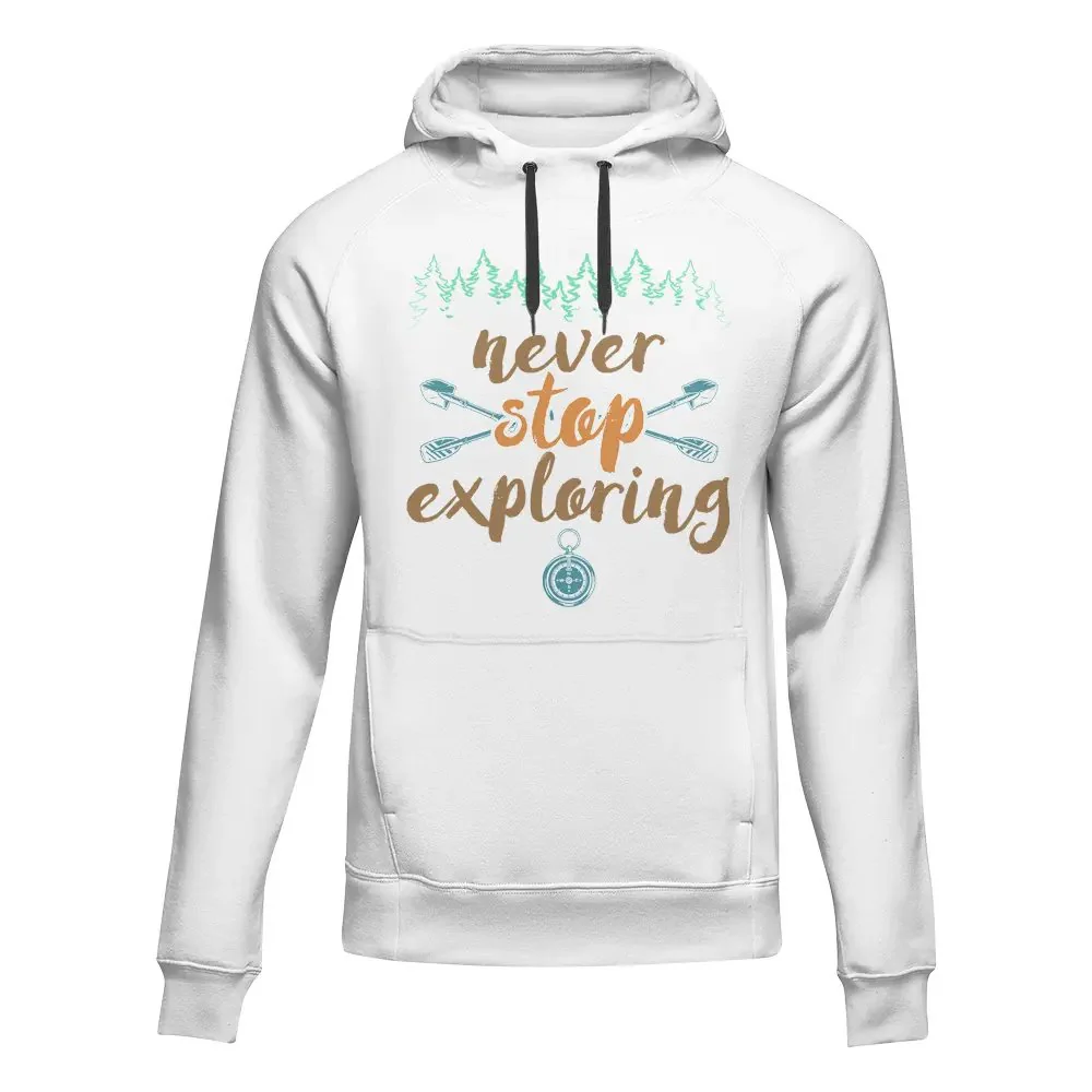 Outdoorzees Never Stop Exploring Adult Fleece Hoodie - Image 2