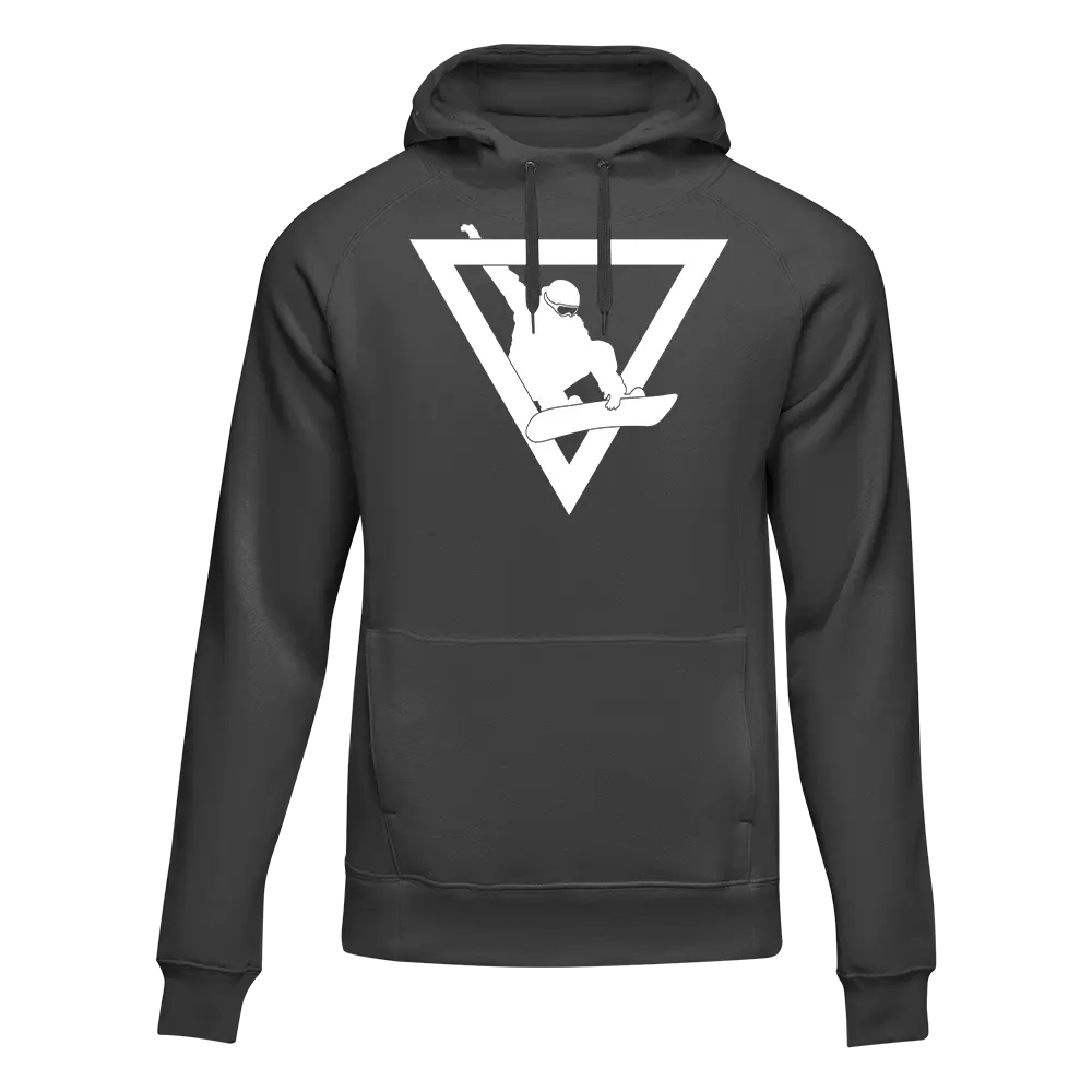 Outdoorzees Never Underestimate An Old Snowboarder Adult Fleece Hoodie