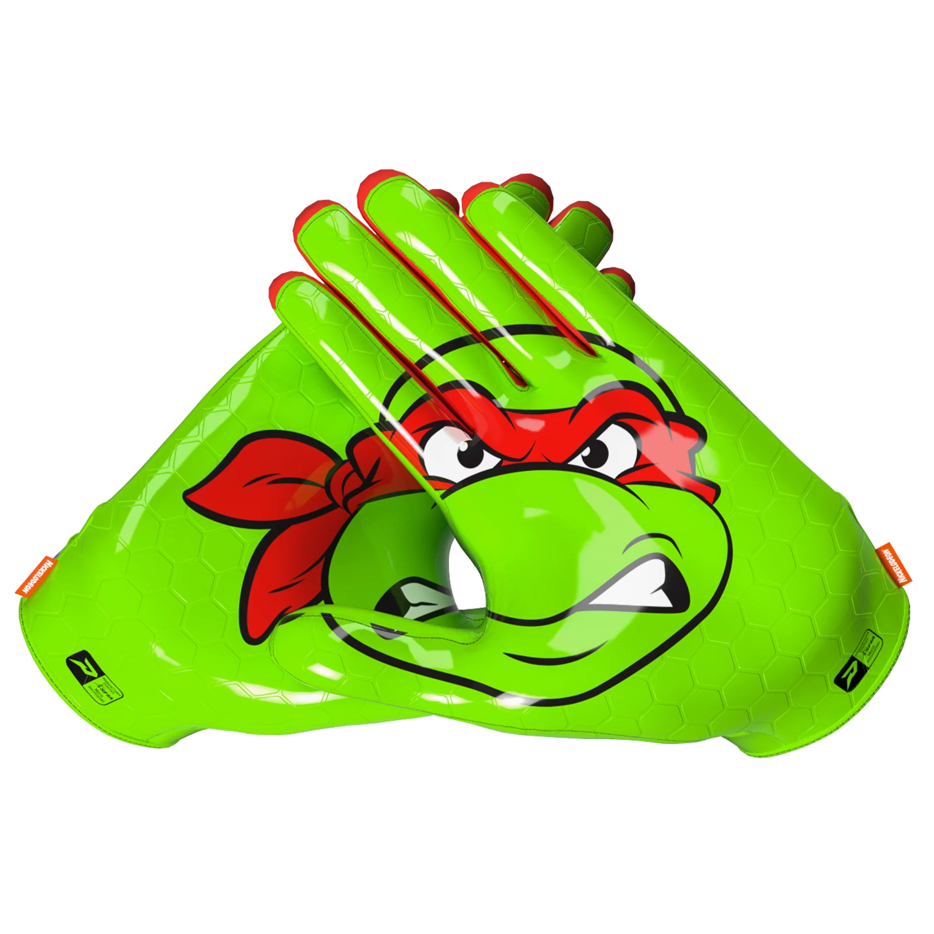 Phenom Elite Ninja Turtles: Raphael Football Gloves – VPS5 by Phenom Elite