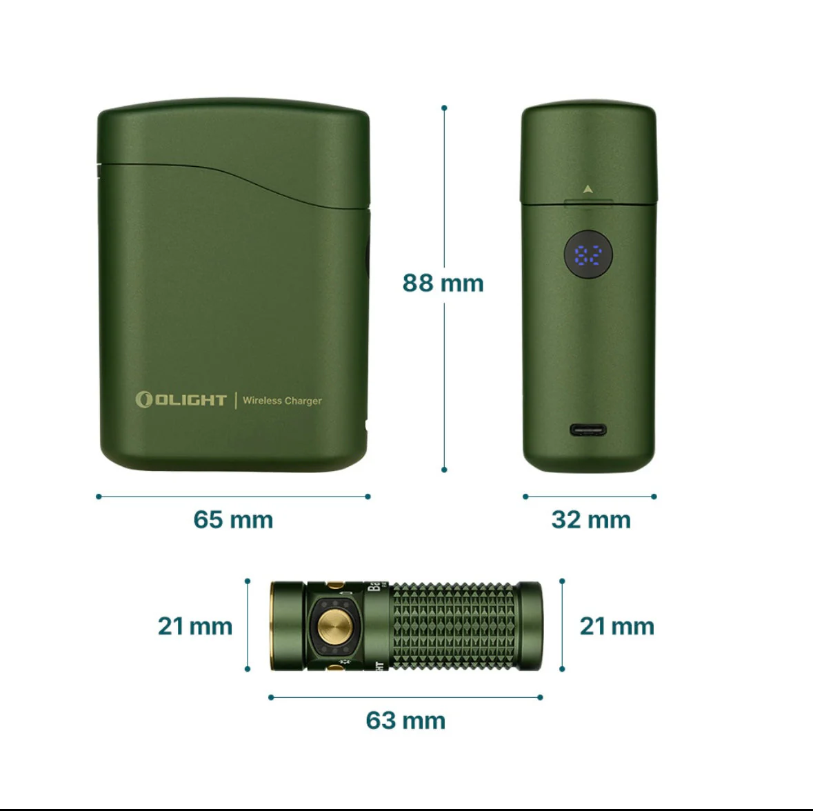 Olight Baton 4 EDC Flashlight 1300 Lumens Rechargeable Compact - Image 12