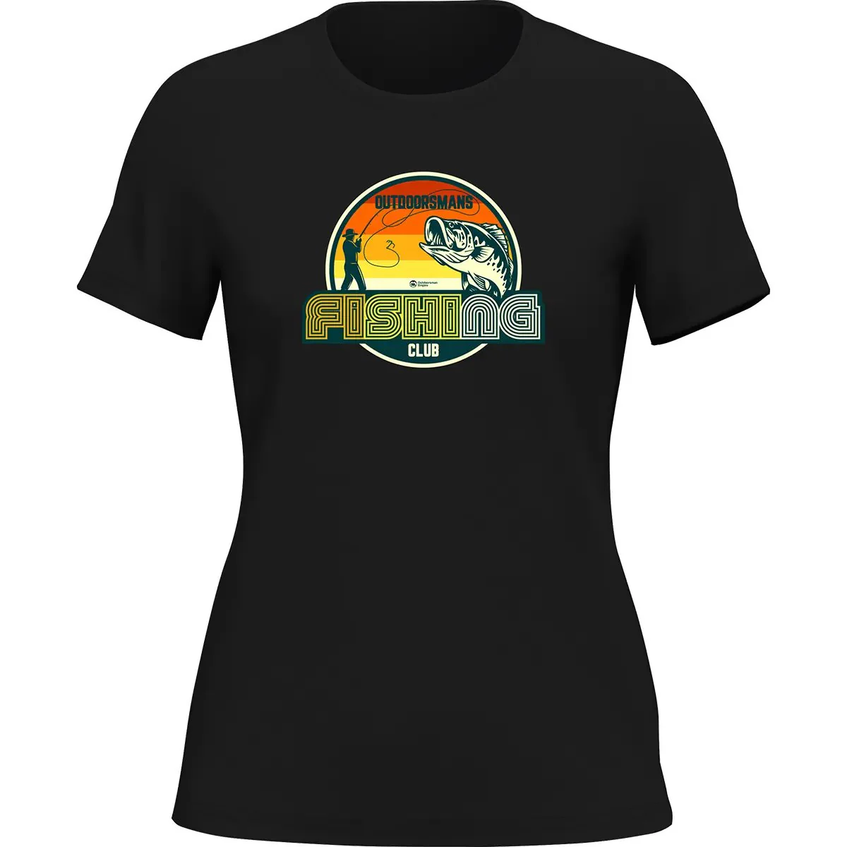 Outdoorzees Outdoorsman Fishing Club 80 T-Shirt for Women