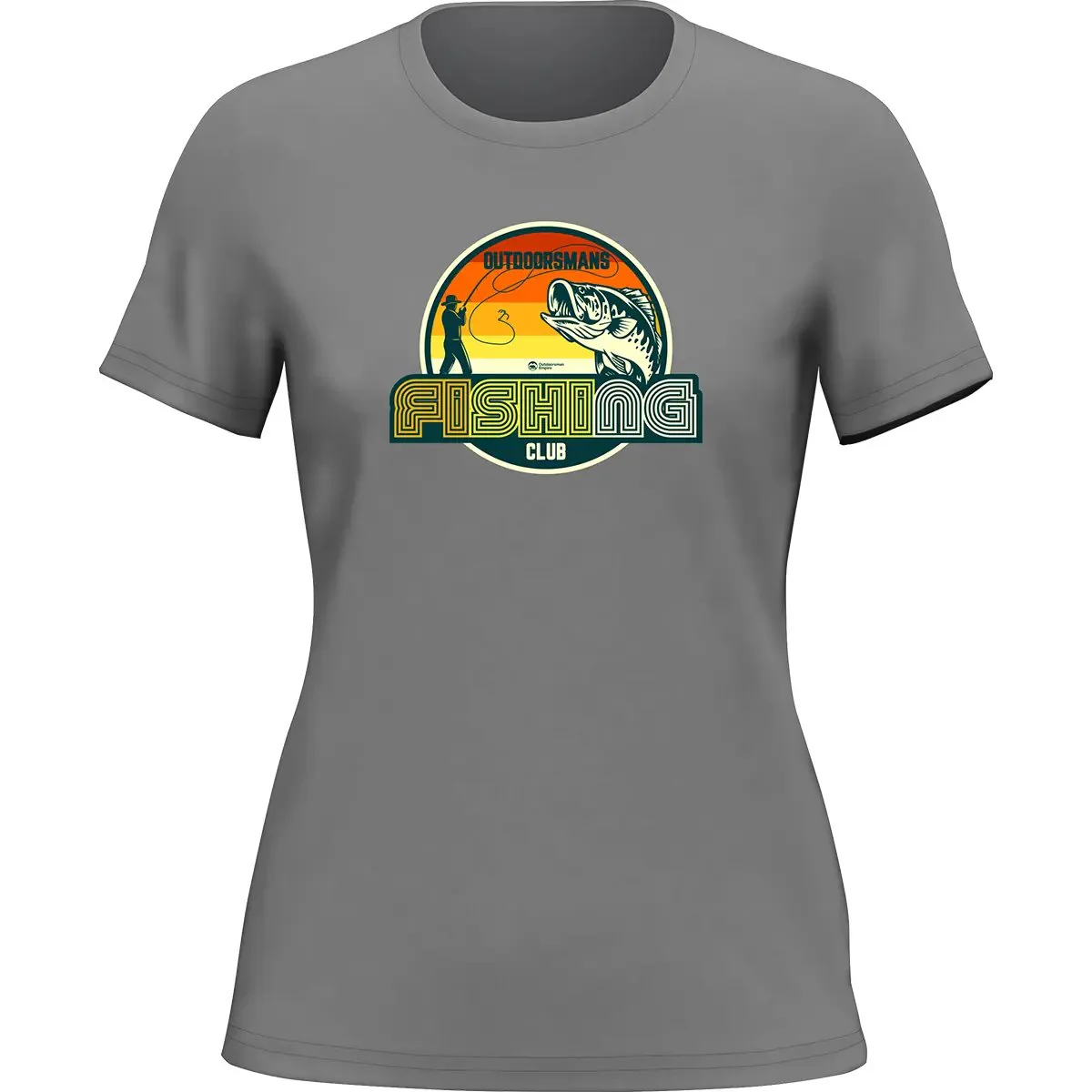 Outdoorzees Outdoorsman Fishing Club 80 T-Shirt for Women - Image 2
