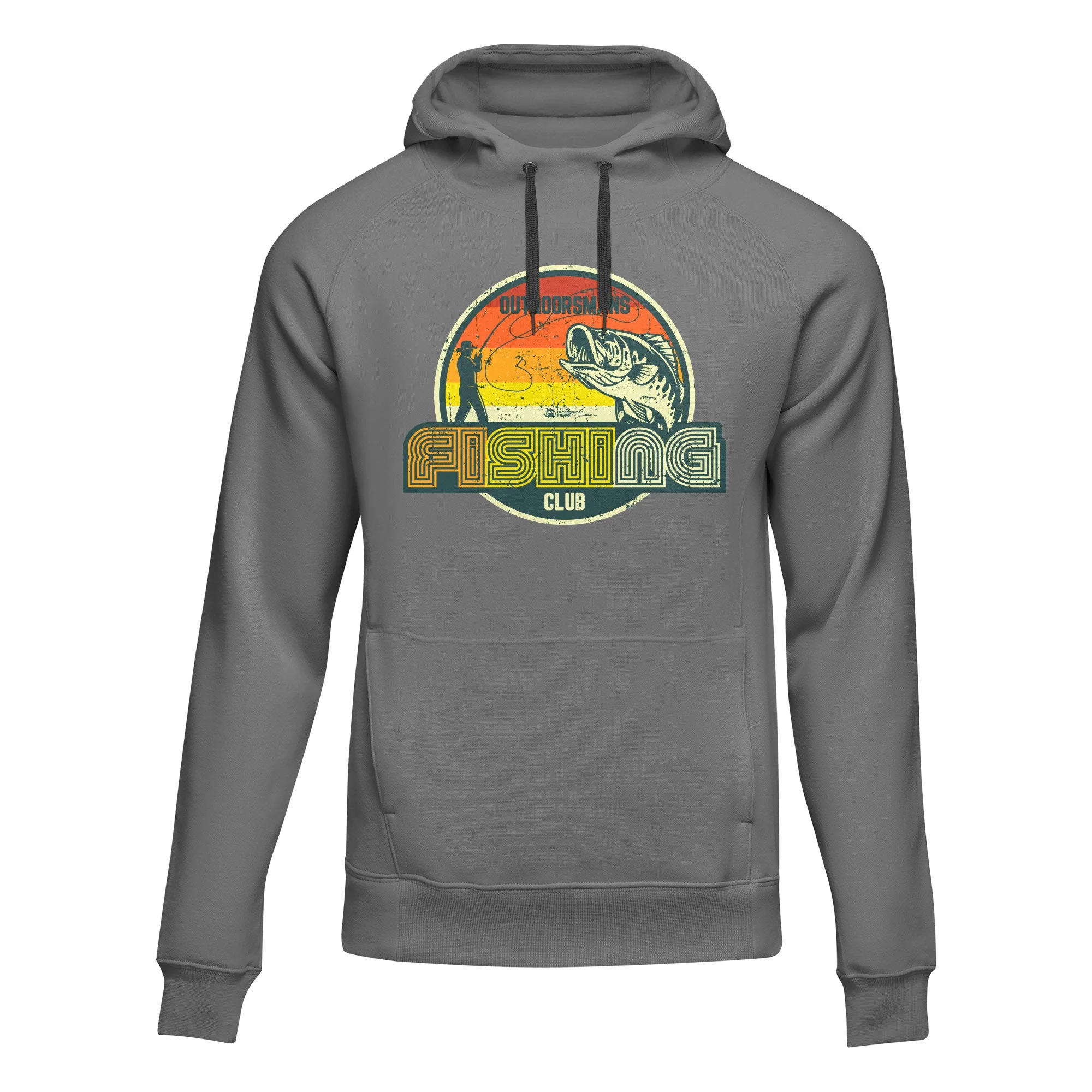Outdoorzees Outdoorsman Fishing Club 80 Unisex Hoodie - Image 2