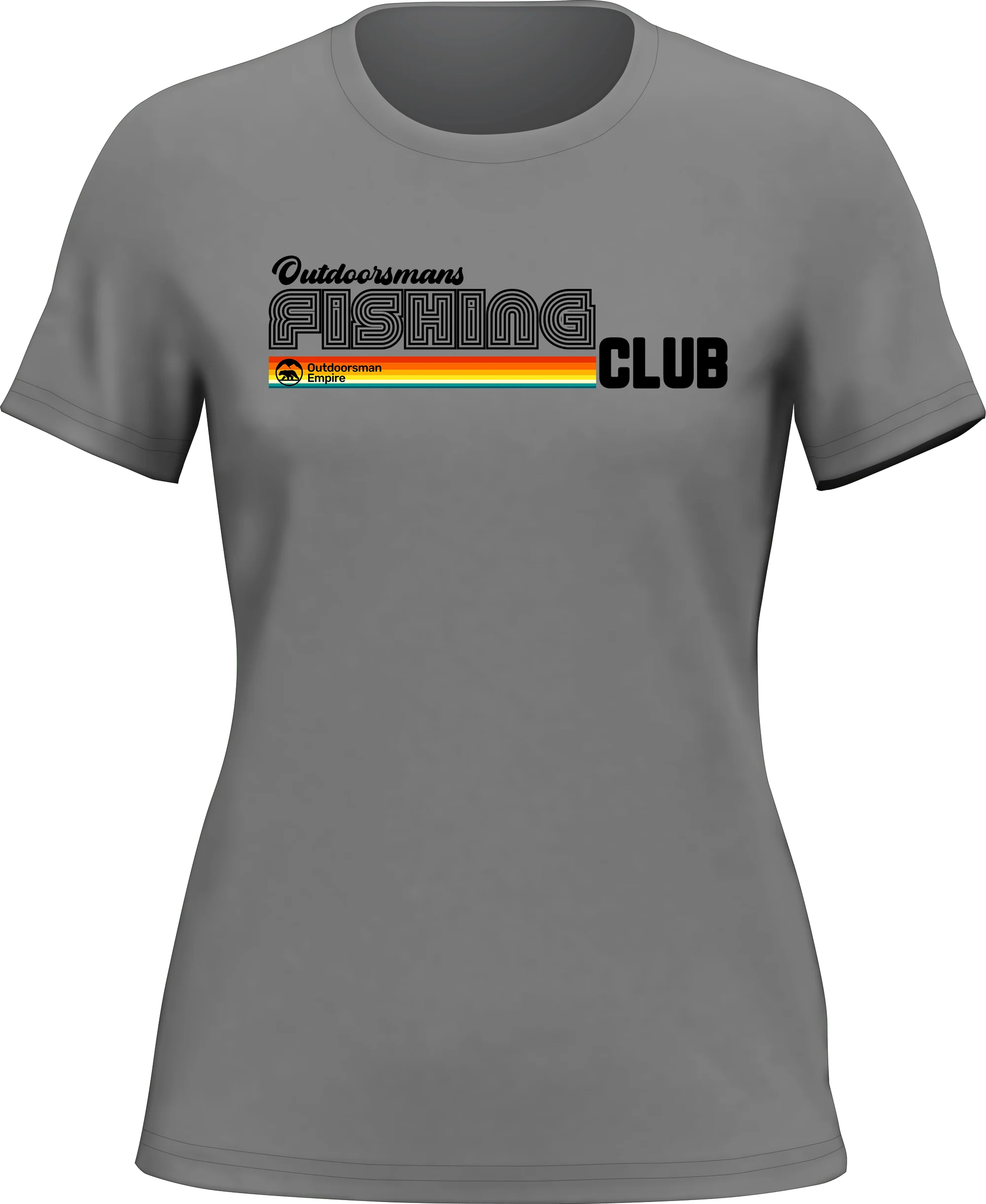Outdoorzees Outdoorsman Fishing Club Disco T-Shirt for Women - Image 4