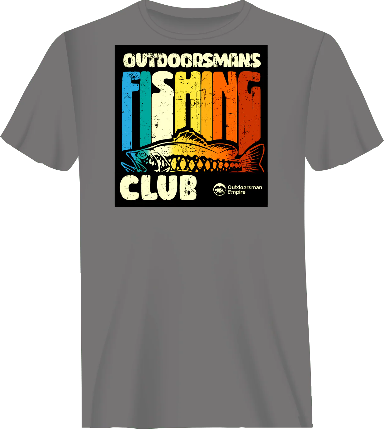 Outdoorzees Outdoorsman Fishing Club Man T-Shirt - Image 2