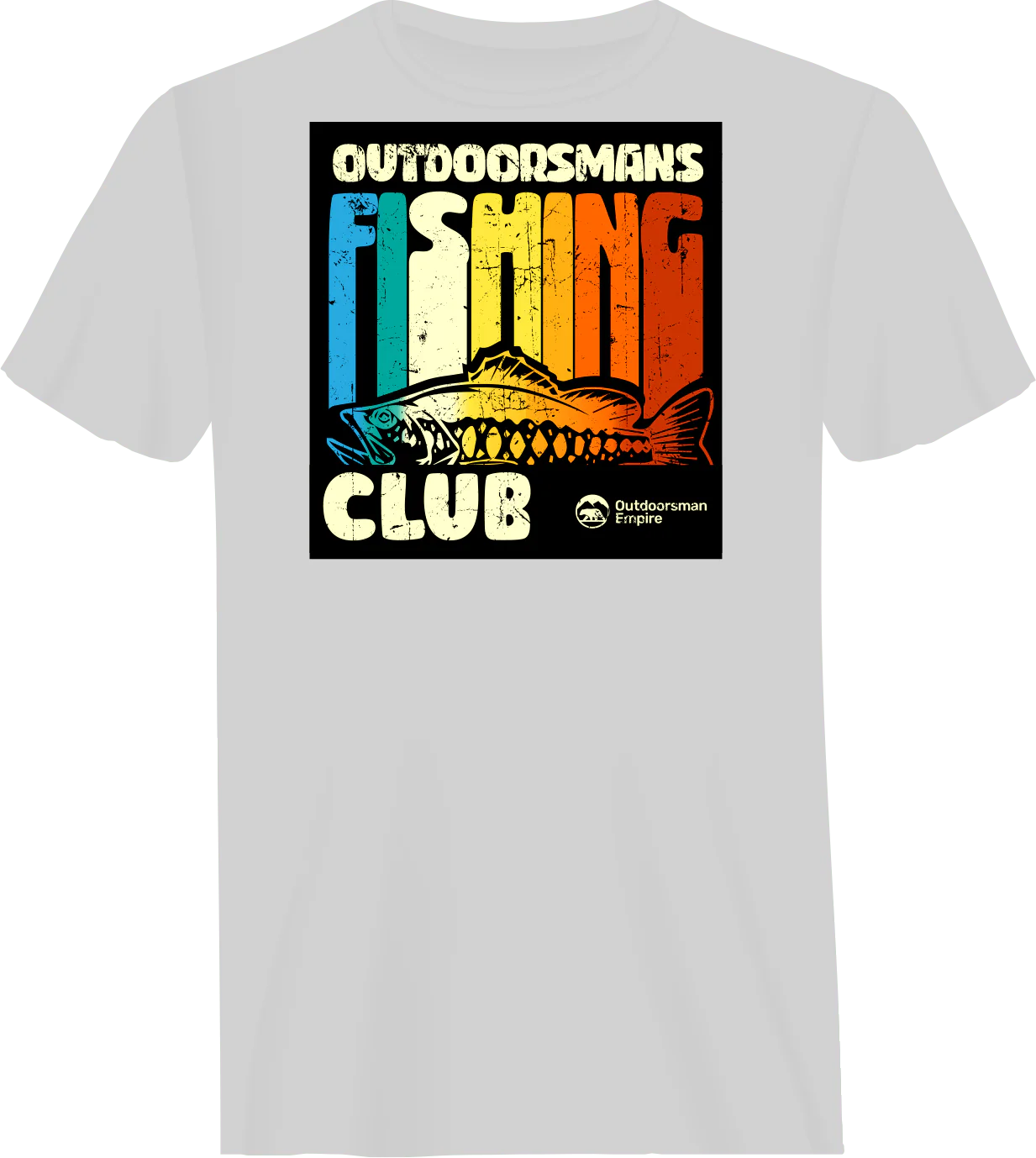 Outdoorzees Outdoorsman Fishing Club Man T-Shirt - Image 3