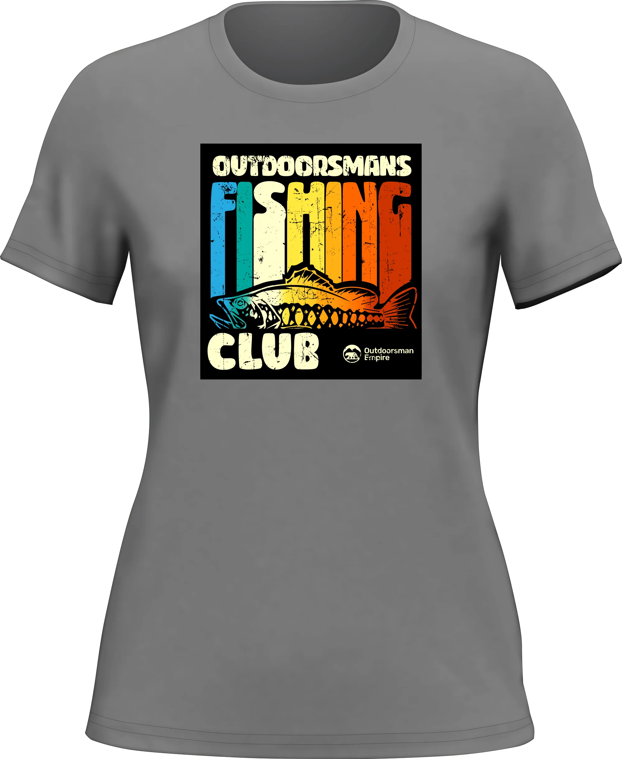 Outdoorzees Outdoorsman Fishing Club T-Shirt for Women - Image 2