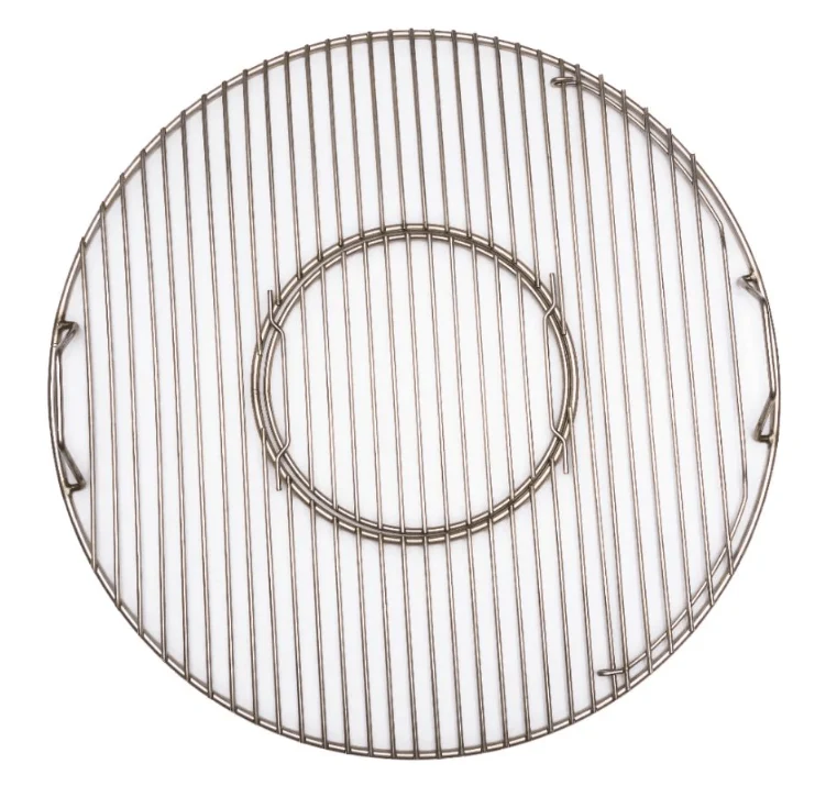 Hunsaker Premium stainless grate for 22 kettle package (grate with pop out center and stainless charcoal grate) - Image 2